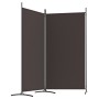 Trennwand mit 2 braunen Stoffbahnen 175x180 cm von vidaXL, Raumteiler - Ref: Foro24-350259, Preis: 35,83 €, Rabatt: %