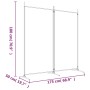 Trennwand mit 2 braunen Stoffbahnen 175x180 cm von vidaXL, Raumteiler - Ref: Foro24-350259, Preis: 35,83 €, Rabatt: %
