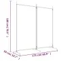 Trennwand mit 2 braunen Stoffbahnen 175x180 cm von vidaXL, Raumteiler - Ref: Foro24-350259, Preis: 31,84 €, Rabatt: %