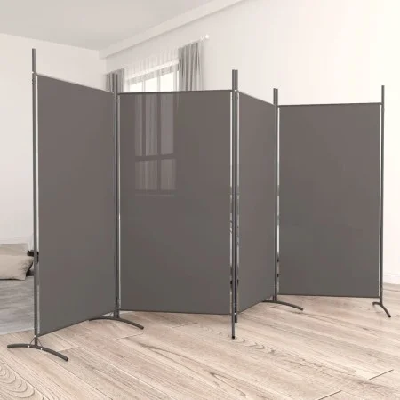 4-teiliger Raumteiler aus anthrazitgrauem Stoff 346x180 cm von vidaXL, Raumteiler - Ref: Foro24-350264, Preis: 51,32 €, Rabat...