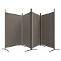 4-teiliger Raumteiler aus anthrazitgrauem Stoff 346x180 cm von vidaXL, Raumteiler - Ref: Foro24-350264, Preis: 51,32 €, Rabat...
