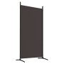 Biombo divisor de 4 paneles de tela marrón 346x180 cm de vidaXL, Divisores de ambientes - Ref: Foro24-350263, Precio: 49,10 €...