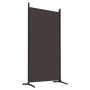 Biombo divisor de 6 paneles de tela marrón 520x180 cm de vidaXL, Divisores de ambientes - Ref: Foro24-350271, Precio: 72,08 €...