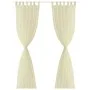 2 Transparent cream curtains 140 x 225 cm by vidaXL, Curtains and curtains - Ref: Foro24-130201, Price: 28,88 €, Discount: %