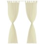 2 transparente cremefarbene Vorhänge 140 x 225 cm von vidaXL, Vorhänge und Gardinen - Ref: Foro24-130201, Preis: 29,38 €, Rab...