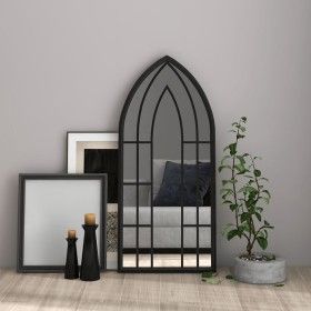 Schwarzer Eisenspiegel für den Innenbereich, 100 x 45 cm von vidaXL, Spiegel - Ref: Foro24-3093524, Preis: 109,70 €, Rabatt: %