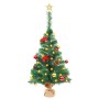 Árbol de Navidad preiluminado con luces y bolas verde 64 cm de vidaXL, Arboles de navidad - Ref: Foro24-321505, Precio: 22,78 €