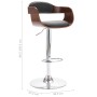 Taburete de cocina madera contrachapada y tela gris de vidaXL, Taburetes de cocina - Ref: Foro24-287406, Precio: 146,89 €, De...