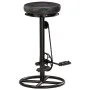 Taburetes de cocina 2 unidades cuero auténtico de cabra negro de vidaXL, Taburetes de cocina - Ref: Foro24-286968, Precio: 20...