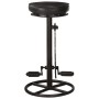Küchenhocker 2 Einheiten schwarzes echtes Ziegenleder von vidaXL, Küchenhocker - Ref: Foro24-286968, Preis: 206,64 €, Rabatt: %