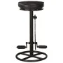 Taburetes de cocina 2 unidades cuero auténtico de cabra negro de vidaXL, Taburetes de cocina - Ref: Foro24-286968, Precio: 20...