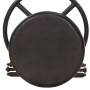 Kitchen stools 2 units black genuine goat leather by vidaXL, Kitchen stools - Ref: Foro24-286968, Price: 206,64 €, Discount: %