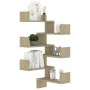 Corner wall shelf 2 units oak-colored plywood 40x40x50cm by vidaXL, Shelves and shelves - Ref: Foro24-807230, Price: 32,20 €,...