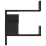 Corner shelves engineered wood wall black 40x40x50 cm by vidaXL, Shelves and shelves - Ref: Foro24-807226, Price: 30,00 €, Di...