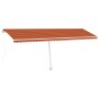 Orange und braune manuell ausziehbare Fußmarkise 600 x 350 cm von vidaXL, Markisen - Ref: Foro24-3069680, Preis: 713,94 €, Ra...