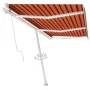 Automatic awning LED wind sensor orange brown 600x350 cm by vidaXL, Awnings - Ref: Foro24-3069695, Price: 943,78 €, Discount: %