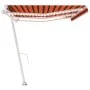 Automatic awning LED wind sensor orange brown 600x350 cm by vidaXL, Awnings - Ref: Foro24-3069695, Price: 943,78 €, Discount: %