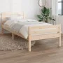 Solid wood bed frame 100x200 cm by vidaXL, Beds and slatted bases - Ref: Foro24-814809, Price: 68,86 €, Discount: %
