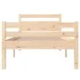 Solid wood bed frame 100x200 cm by vidaXL, Beds and slatted bases - Ref: Foro24-814809, Price: 68,86 €, Discount: %