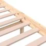 Solid wood bed frame 100x200 cm by vidaXL, Beds and slatted bases - Ref: Foro24-814809, Price: 68,86 €, Discount: %