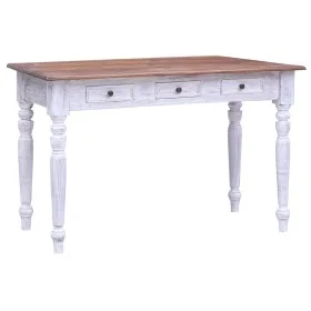 Weißer Schreibtisch aus recyceltem Holz mit Schubladen 117x57x75 cm von vidaXL, Schreibtische - Ref: Foro24-283908, Preis: 25...