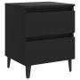 Black plywood nightstand 40x35x50 cm by vidaXL, Nightstands - Ref: Foro24-805871, Price: 65,87 €, Discount: %
