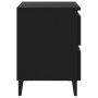 Schwarzer Nachttisch aus Sperrholz, 40 x 35 x 50 cm von vidaXL, Nachttische - Ref: Foro24-805871, Preis: 67,06 €, Rabatt: %