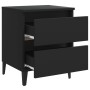 Schwarzer Nachttisch aus Sperrholz, 40 x 35 x 50 cm von vidaXL, Nachttische - Ref: Foro24-805871, Preis: 67,06 €, Rabatt: %