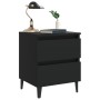 Schwarzer Nachttisch aus Sperrholz, 40 x 35 x 50 cm von vidaXL, Nachttische - Ref: Foro24-805871, Preis: 67,06 €, Rabatt: %