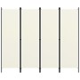 Trennwand mit 4 Paneelen weiß 200x180 cm von vidaXL, Raumteiler - Ref: Foro24-320719, Preis: 34,12 €, Rabatt: %