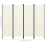 Divider screen with 4 panels white 200x180 cm by vidaXL, Room dividers - Ref: Foro24-320719, Price: 32,22 €, Discount: %