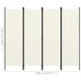 Trennwand mit 4 Paneelen weiß 200x180 cm von vidaXL, Raumteiler - Ref: Foro24-320719, Preis: 49,78 €, Rabatt: %