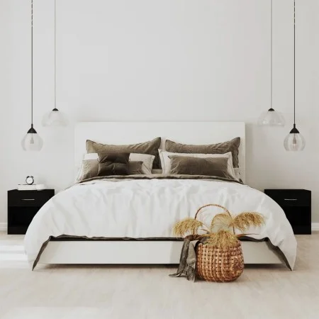 Nightstands 2 units with black drawer by vidaXL, Nightstands - Ref: Foro24-342583, Price: 58,66 €, Discount: %
