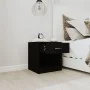 Nightstands 2 units with black drawer by vidaXL, Nightstands - Ref: Foro24-342583, Price: 58,66 €, Discount: %