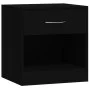 Nightstands 2 units with black drawer by vidaXL, Nightstands - Ref: Foro24-342583, Price: 58,66 €, Discount: %