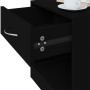 Nachttische 2 Einheiten mit schwarzer Schublade von vidaXL, Nachttische - Ref: Foro24-342583, Preis: 61,94 €, Rabatt: %
