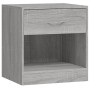 Mesitas de noche 2 unidades con cajón gris Sonoma de vidaXL, Mesitas de noche - Ref: Foro24-342587, Precio: 60,26 €, Descuent...