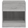 Mesitas de noche 2 unidades con cajón gris Sonoma de vidaXL, Mesitas de noche - Ref: Foro24-342587, Precio: 60,26 €, Descuent...