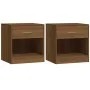 Nightstands 2 units with oak brown drawer by vidaXL, Nightstands - Ref: Foro24-342588, Price: 54,03 €, Discount: %