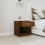 Mesitas de noche 2 unidades con cajón marrón roble de vidaXL, Mesitas de noche - Ref: Foro24-342588, Precio: 59,79 €, Descuen...
