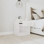 Nachttische 2 Einheiten mit weißer Schublade mit Glanz von vidaXL, Nachttische - Ref: Foro24-342585, Preis: 54,57 €, Rabatt: %