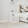 Nightstands 2 units with white drawer with gloss by vidaXL, Nightstands - Ref: Foro24-342585, Price: 53,76 €, Discount: %