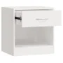 Mesitas de noche 2 unidades con cajón blanco con brillo de vidaXL, Mesitas de noche - Ref: Foro24-342585, Precio: 53,75 €, De...