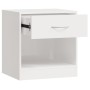 Nightstands 2 units with white drawer with gloss by vidaXL, Nightstands - Ref: Foro24-342585, Price: 54,57 €, Discount: %