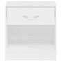 Nightstands 2 units with white drawer with gloss by vidaXL, Nightstands - Ref: Foro24-342585, Price: 54,57 €, Discount: %