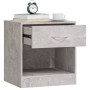 Bedside tables 2 units with concrete gray drawer by vidaXL, Nightstands - Ref: Foro24-342584, Price: 54,30 €, Discount: %
