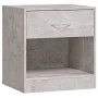 Bedside tables 2 units with concrete gray drawer by vidaXL, Nightstands - Ref: Foro24-342584, Price: 56,00 €, Discount: %