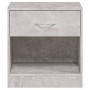 Bedside tables 2 units with concrete gray drawer by vidaXL, Nightstands - Ref: Foro24-342584, Price: 54,30 €, Discount: %