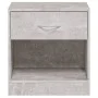 Bedside tables 2 units with concrete gray drawer by vidaXL, Nightstands - Ref: Foro24-342584, Price: 56,00 €, Discount: %