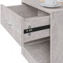 Bedside tables 2 units with concrete gray drawer by vidaXL, Nightstands - Ref: Foro24-342584, Price: 54,30 €, Discount: %
